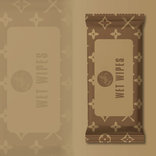 Wipes hezeak logotipoarekin